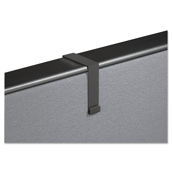 Quartet Cubicle Partition Hangers, 1 1/2" - 2 1/2" Panels, Black, PK2 PK - MCH10
