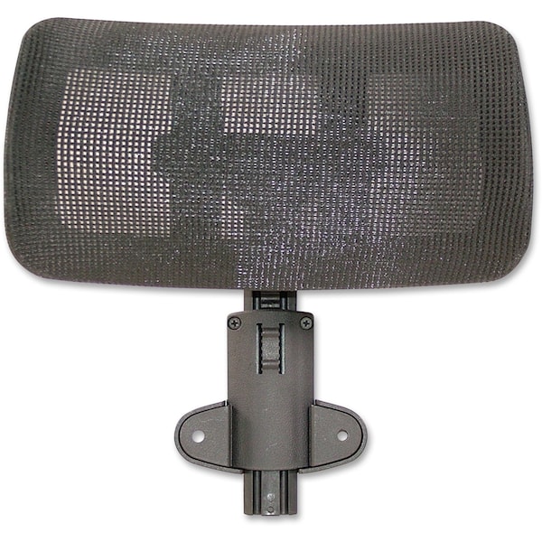 Lorell Mesh High-Back Office Headrest, Black, Use with Hi-Back Mesh Chairs - LLR85562