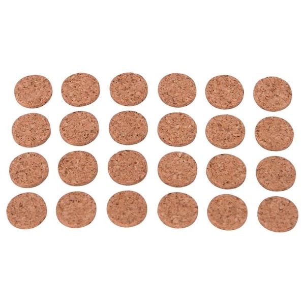 Prosource Furniture Pad, Cork, Wood, 1/2 in Dia, 5/64 in Thick, Round - FE-50700-PS