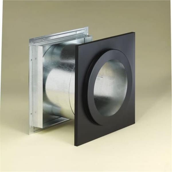 Integra Miltex M & G Duravent 6DT-WT 6 Inch  Dura Vent Duratech Wall Thimble  Galvanized Painted Black  Finishing Collar Needed  Not Included - 70636
