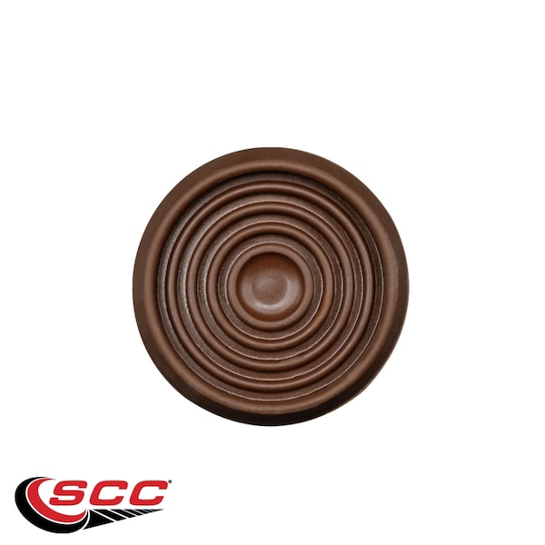 Service Caster Non-Slip Furniture Pads, Rubber Coasters, Caster Cups Set of 4 Brown, 4PK - SCC-RUBBERCUP-134-ROUND-BROWN