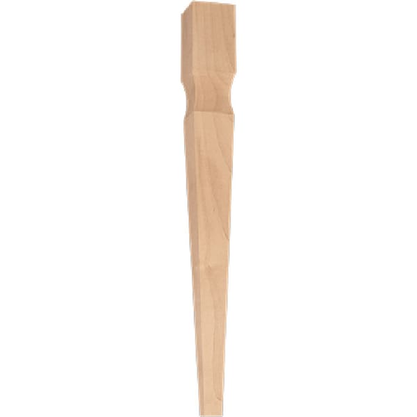 Osborne Wood Products 24 1/4 x 2 3/4 Beauworth Tall End Table Leg in Cherry - 1923C
