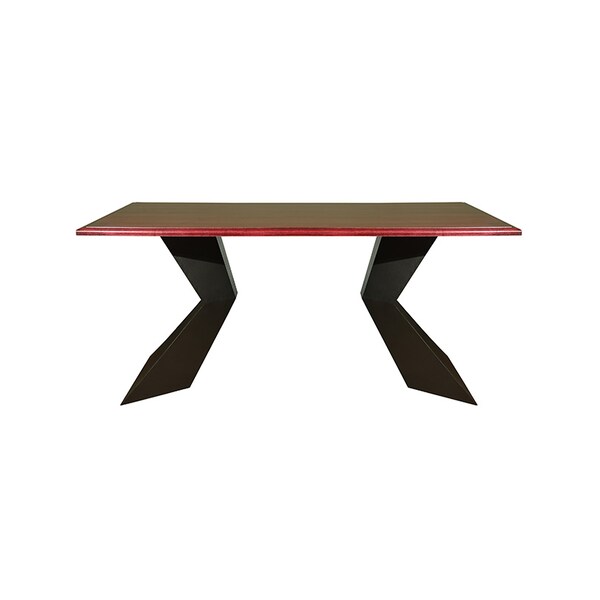 Osborne Wood Products 28 1/4 x 20 7/8 Arkwright Double Pedestal Base in Flat Black Finish PR - 342203BL