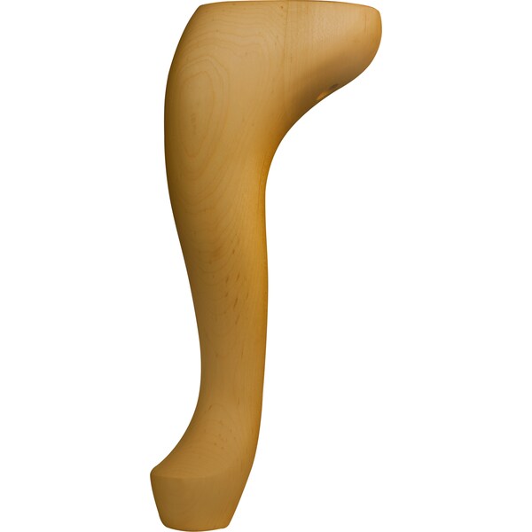 Osborne Wood Products 10 x 4 3/8 x 4 3/8 Winged Corner Queen Anne Foot in Red Oak - 6150O