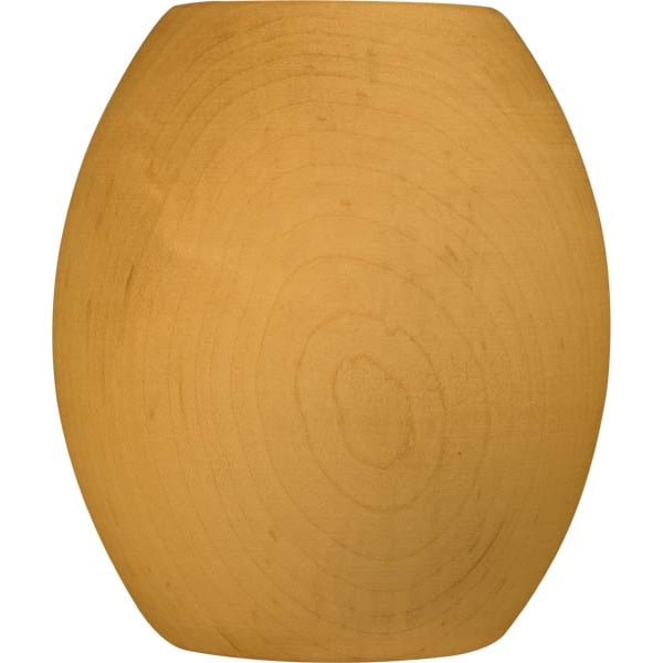 Osborne Wood Products 4 x 3 3/8 Egg Round Bun Foot in Hickory - 4125H