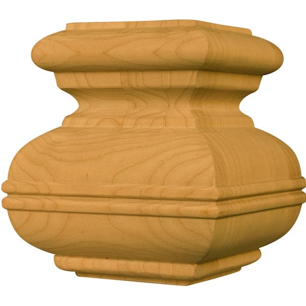 Osborne Wood Products 4 1/2 x 3 7/8 Square Bridle Foot in Spanish Cedar - 4076SPC