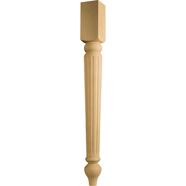 Osborne Wood Products 29 x 3 Traditional Dining Table Leg in Mahogany - 99140MH