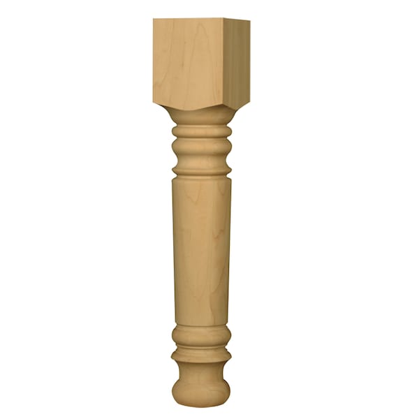 Osborne Wood Products 18 x 3 1/2 Husky Farm Coffee Table Leg in Rustic Alder - 1360RCA