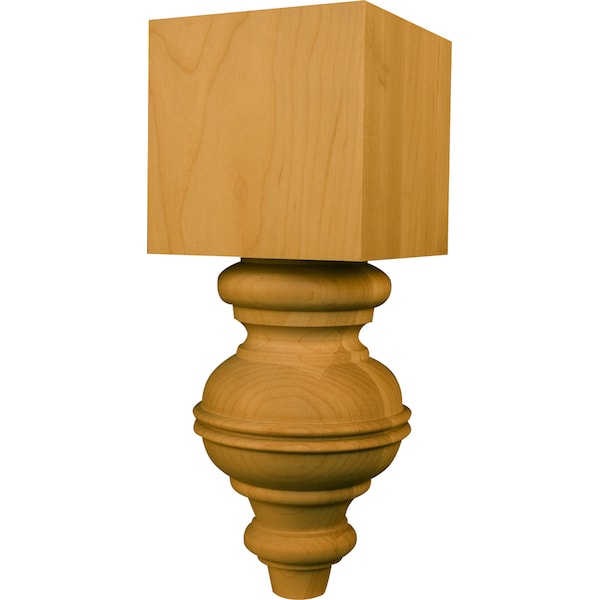 Osborne Wood Products 10 1/2 x 4 Augusta Sofa Foot in Hickory - 47531H