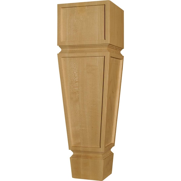 Osborne Wood Products 18 x 5 x 5 Tapered Mission Coffee Table Leg in Soft Maple - 1319M