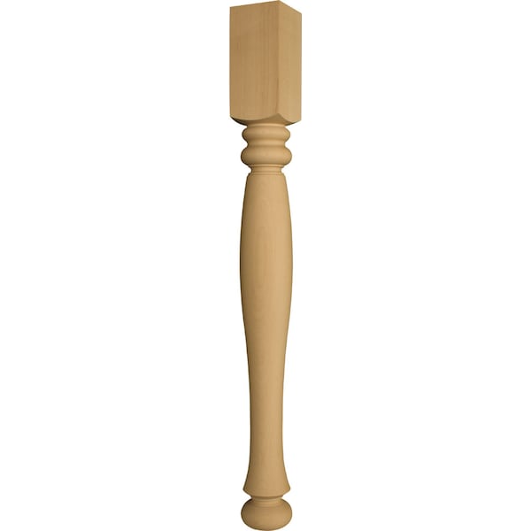 Osborne Wood Products 29 x 3 French Dining Table Leg in Hickory - 99142H