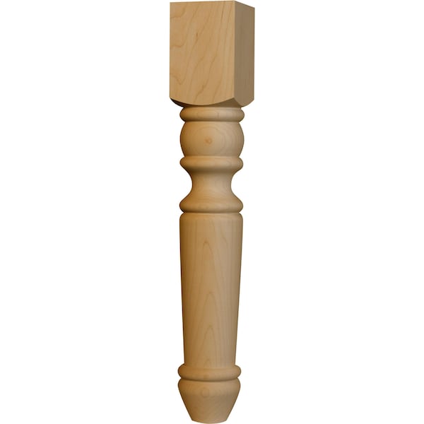 Osborne Wood Products 18 x 2 3/4 Portsmouth Coffee Table Leg in Beech - 1304BCH