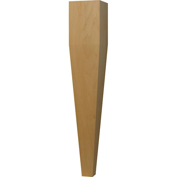 Osborne Wood Products 21 x 3 1/2 Four Sided Taper End Table Leg in Western Red Cedar - 1287WRC