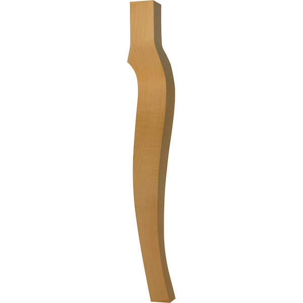 Osborne Wood Products 29 x 3 1/2 Cabriole Dining Table Leg in Mahogany - 1190MH