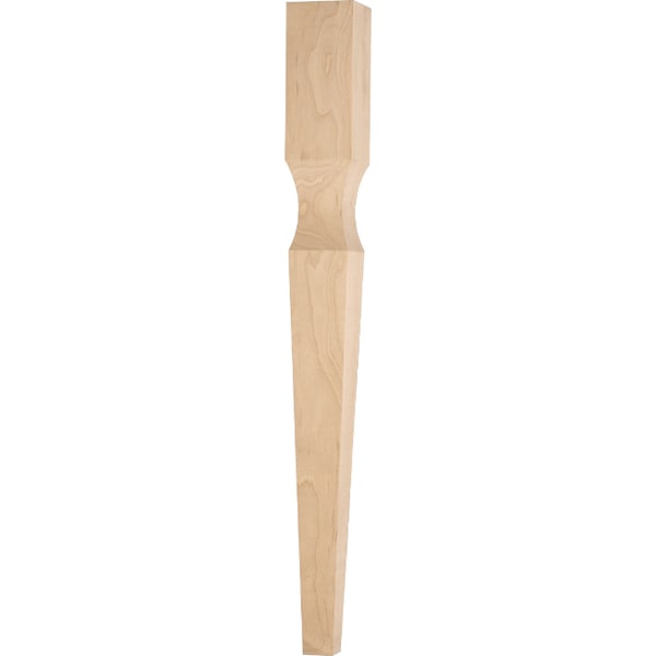 Osborne Wood Products 18 x 2 1/2 Beauworth Coffee Table Leg in White Oak - 1323WO