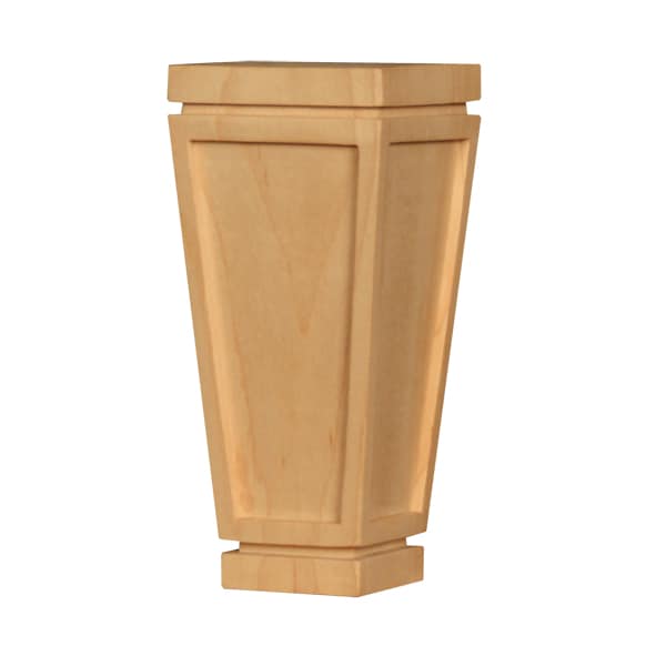 Osborne Wood Products 6 x 2 3/4 Mission Sofa Leg in Alder - 4083A