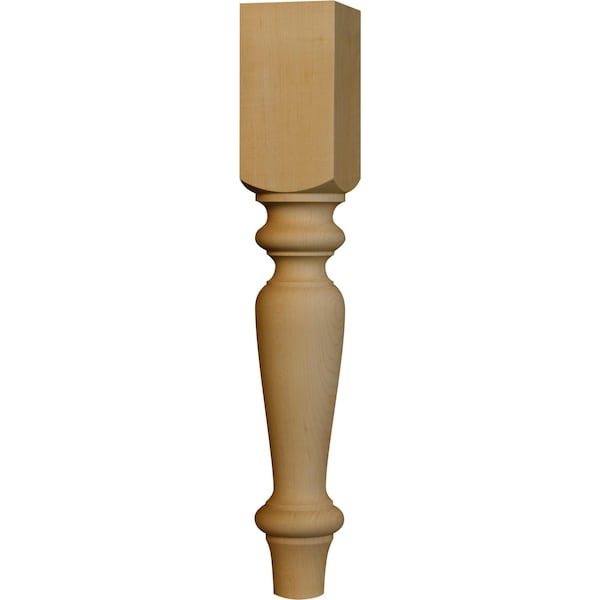 Osborne Wood Products 18 x 2 3/4 English Country Coffee Table Leg in White Oak - 1320WO