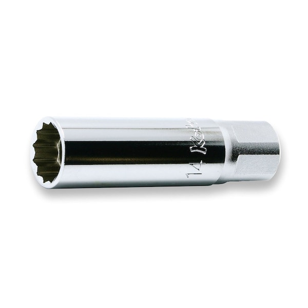Ko-Ken Spark Plug Socket 14mm 12 Puntos 70mm Imán 3/8 Cuad. Conducir - 3305P-14