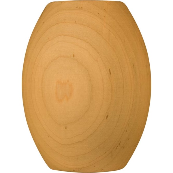 Osborne Wood Products 4 1/2 x 3 3/8 Egg Round Bun Foot in Hard Maple - 4120HM