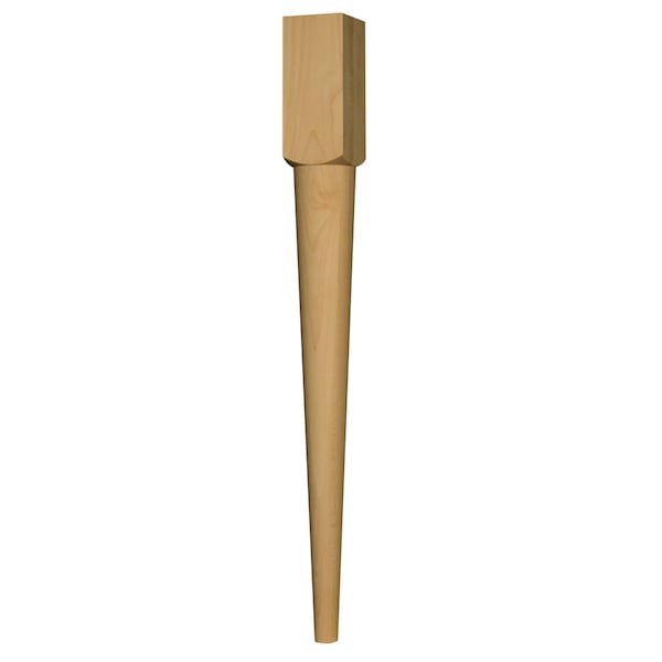 Osborne Wood Products 29 x 3 Wheeler Classic Dining Table Leg in Alder - 1197A