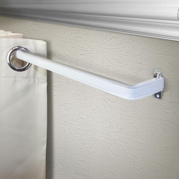 Central Design 2 in. Clearance Single Lockseam Curtain Rod, Extends Upto 66 to 120 in. - KLS2066