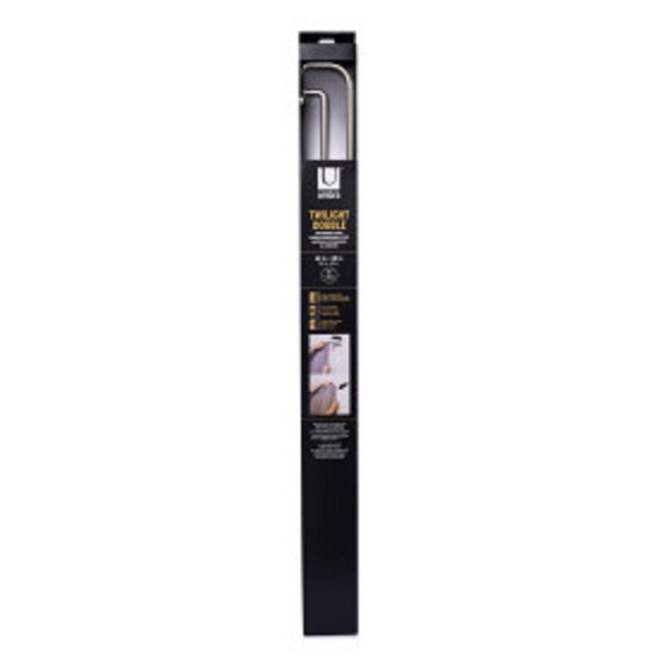 Umbra Twilight Matte Nickel Silver Curtain Rod 48 in. L X 88 in. L - 1005892-782
