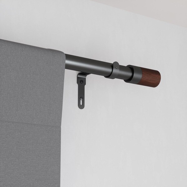 Umbra Blok Gun Metal Curtain Rod 72 in. L X 144 in. L - 1015135-296
