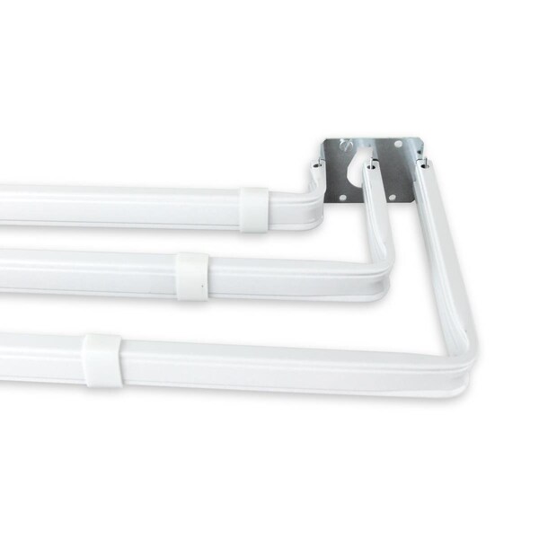Central Design Triple Lockseam Curtain Rod, Extends Upto 48 to 84 in. - KLS1548-T