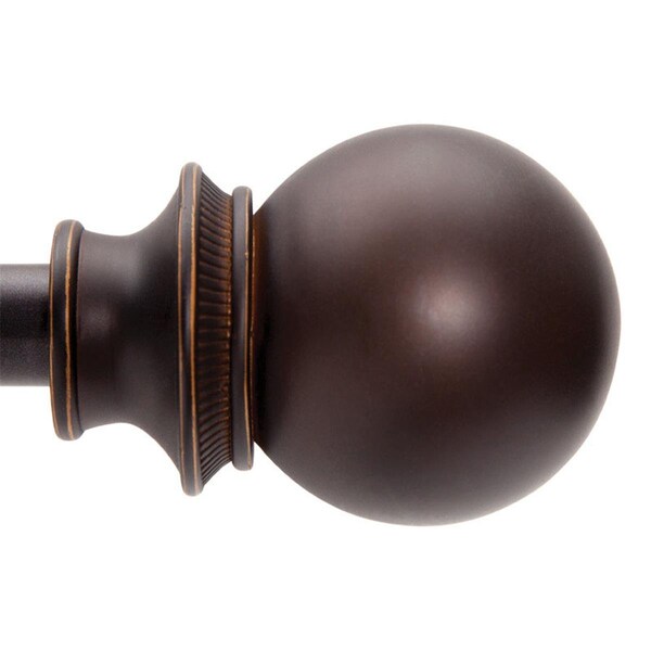 Homecare Products 120 in. Oil Rubbed Bronze Fast Fit Birkin Curtain Rod - HO2742588