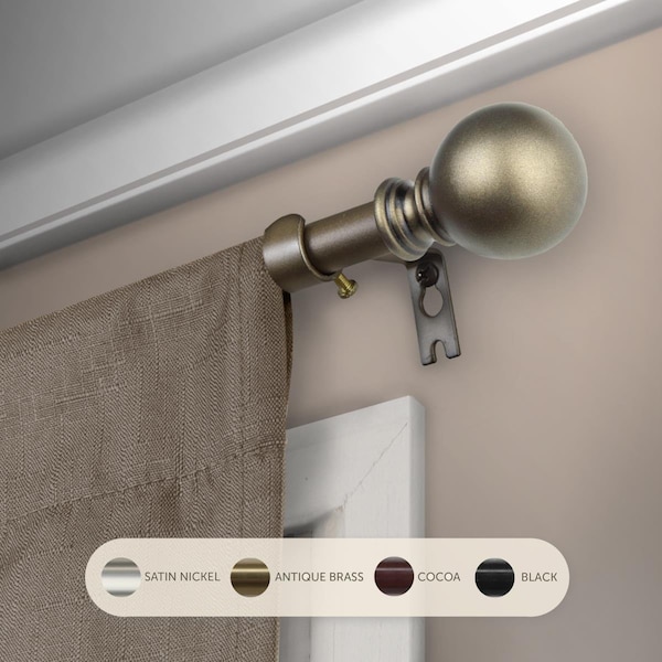 Kd Encimera 0.625 in. Jayden Curtain Rod with 48 to 84 in. Extension, Antique Gold - KD3721199