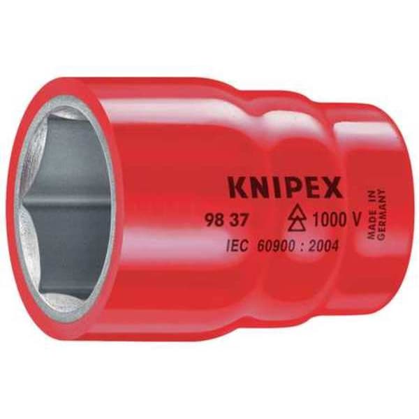 1. Knipex 3/8 pulgadas Drive, 10mm 6 pt Llave métrica, 6 Puntos - 98 37 10