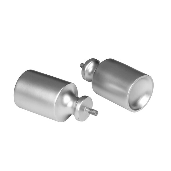 Utopia Alley 48-86 in. Curtain Rod with Decorative Cap Finial - Nickel - D74N