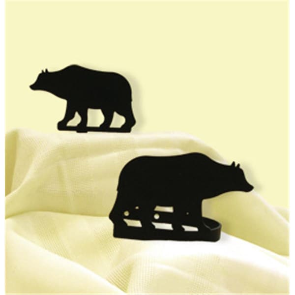 Village Wrought Iron Village Wrought Iron CUR-TB-14 Bear Tie Backs - CUR-TB-14