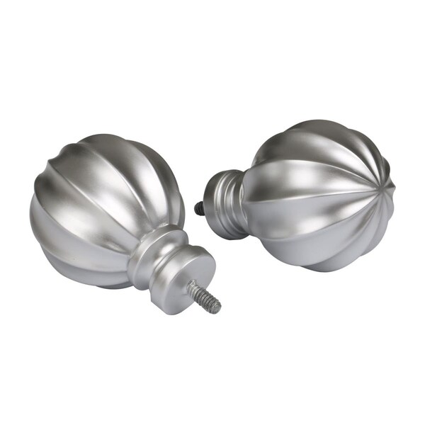 Utopia Alley 86-120 in. Curtain Rod with Decorative Ball Finial - Nickel - D58N