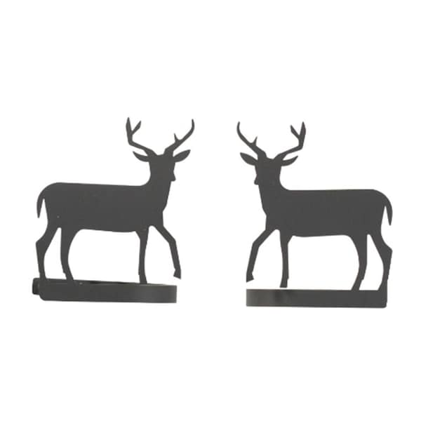 Village Wrought Iron Village Wrought Iron CUR-TB-3 Deer Tie Backs - CUR-TB-3