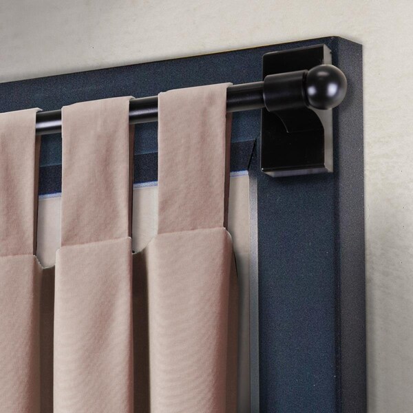 Central Design 0.4375 in. Magnetic Rod, Black - Extends Upto 48 to 84 in. - MAG48-12