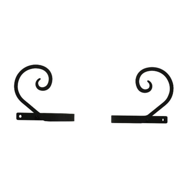 Village Wrought Iron Village Wrought Iron CUR-TB-103 Scroll Tie Backs - CUR-TB-103