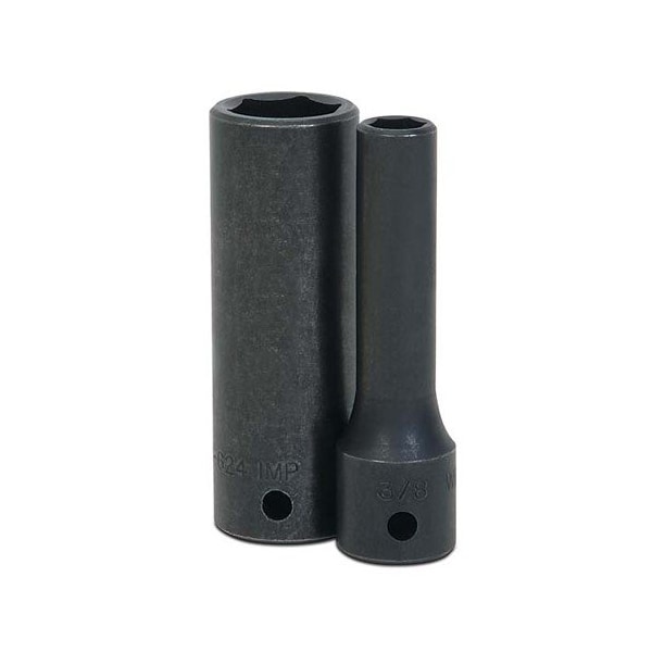 Llave de vaso Williams, 3 1/4 pulgadas de longitud total, profunda, 1/2 pulgada de accionamiento, tamaño de 3/4 de pulgada - JHW14-624
