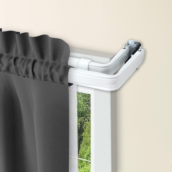 Central Design Double Lockseam Curtain Rod, Extends Upto 84 to 120 in. - KLS2084-D