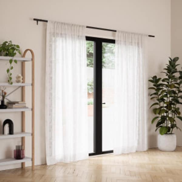 Umbra Umbra Zen Matte Black Curtain Rod 32 in. L X 128 in. L - 1017186-038