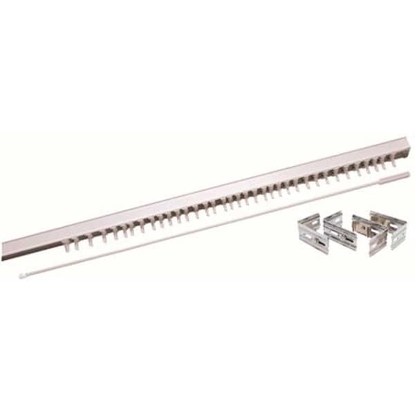 Designers Touch White Steel Headrail for 3-1/2 in. Vertical Blind - 71 in. W - NMVTSH71W
