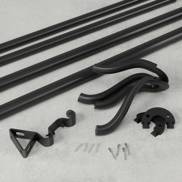 Umbra Umbra Midnight Blackout Matte Black Midnight Blackout Double Curtain Rod 42 in. L X 120 in. L - 1017290-038