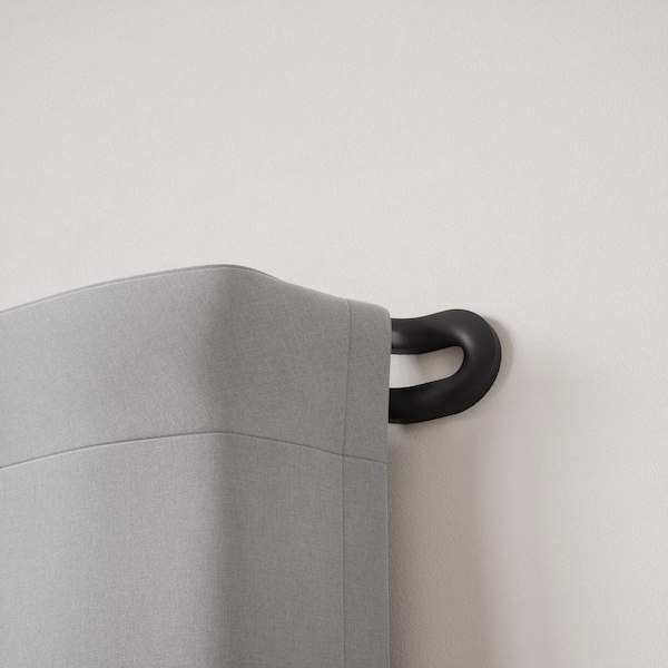 Umbra Umbra Midnight Blackout Matte Black Midnight Blackout Double Curtain Rod 42 in. L X 120 in. L - 1017290-038