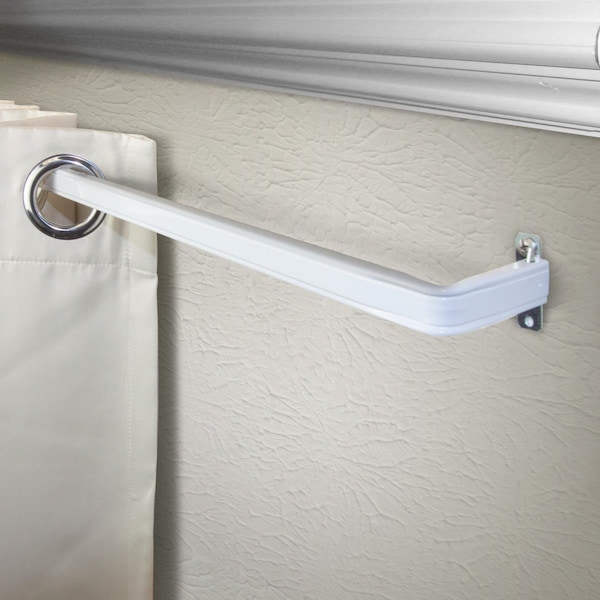 Kd Encimera 2 in. Clearance Single Lockseam Curtain Rod, Extends Upto 48 to 84 in. - KD3189501