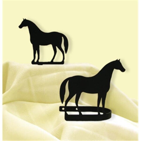 Village Wrought Iron Village Wrought Iron CUR-TB-68 Standing Horse Tie Backs - CUR-TB-68