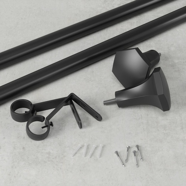 Umbra Sita Matte Black Curtain Rod 36 in L X 72 in L - 1018342-038