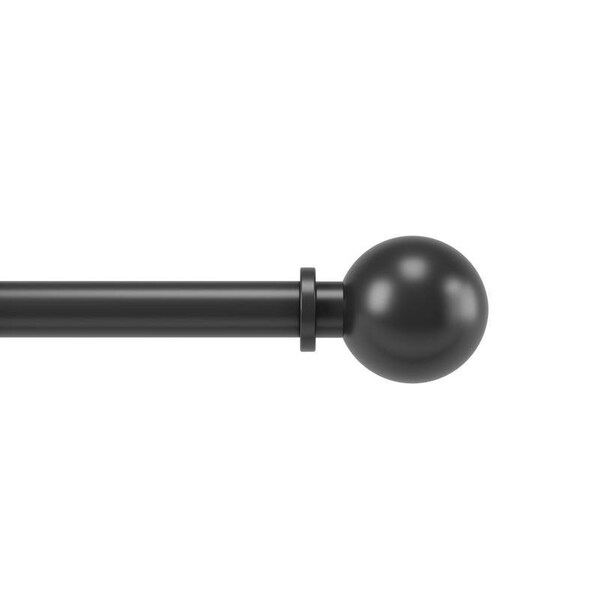 Umbra Bolas Matte Black Curtain Rod 36 in. L X 72 in. L - 1018400-038