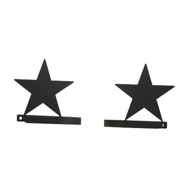Village Wrought Iron Village Wrought Iron CUR-TB-45 Star Tie Backs - CUR-TB-45
