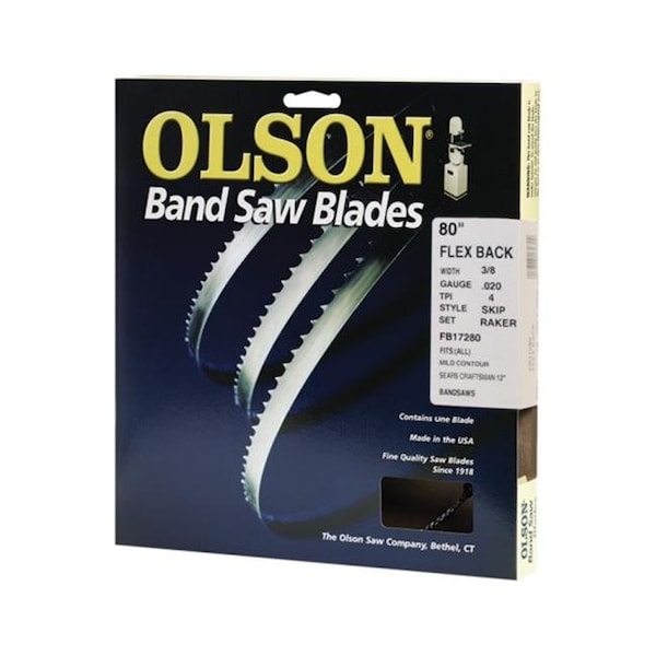 Olson Saw Olson Saw WB58280DB 0.38 x 80 in. Band Saw Blade - 2033793