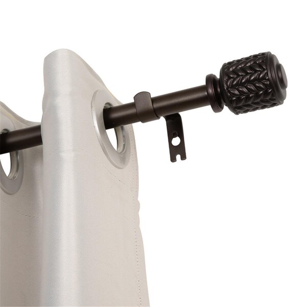 Escenografia 0.75 in. Curtain Rod for 48-86 in. Windows, Oil Rubbed Bronze - ES3247334